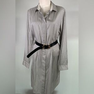 Lafayette 148 New YorkOlsen Serenity Stripe Duster Blouse size L women’s